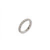 aliança de diamantes em ouro branco 18K