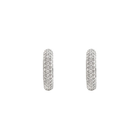 argola de diamantes em ouro branco